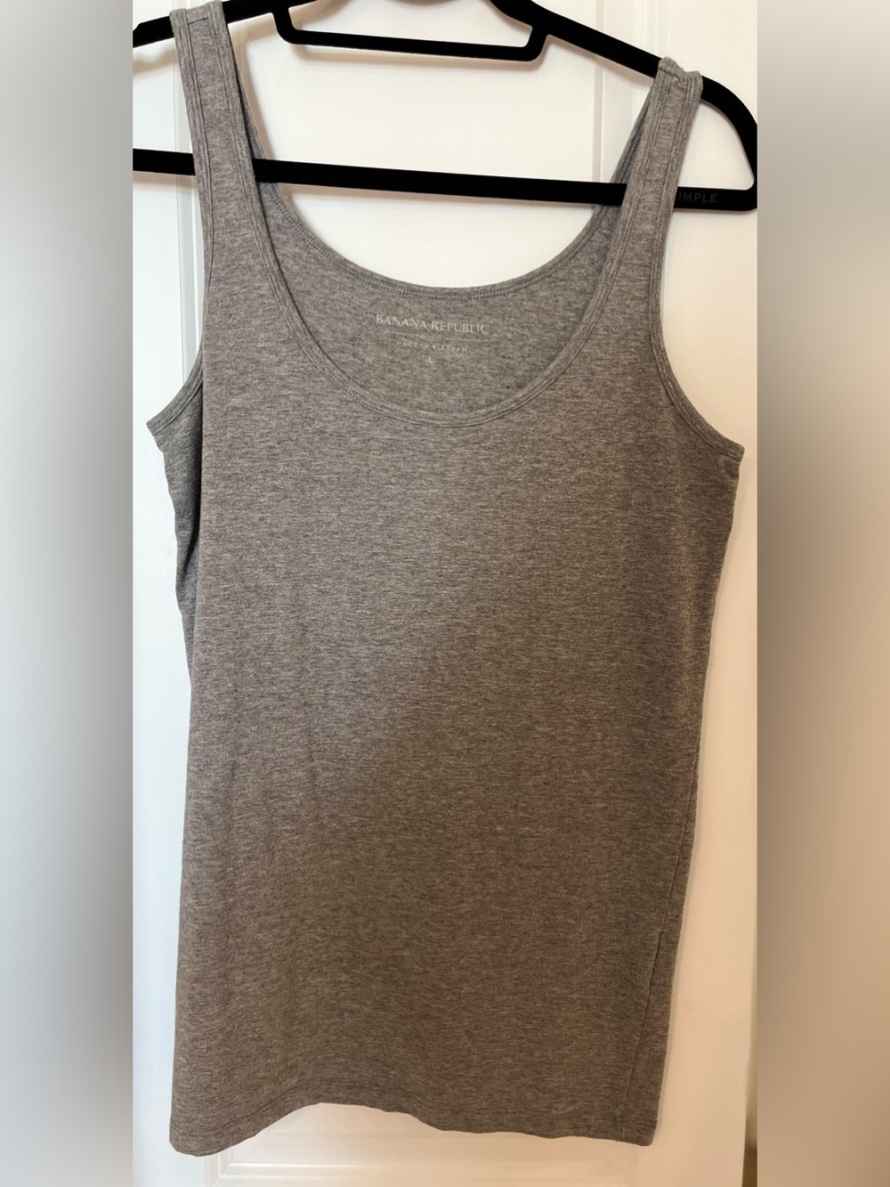 Banana Republic Heather Gray Sleeveless Tank Top